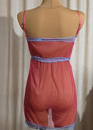 Сексуальная эротическая прозрачная ночная рубашка пеньюар