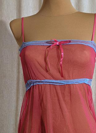 Сексуальная эротическая прозрачная ночная рубашка пеньюар