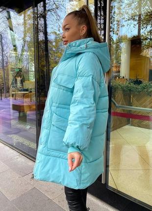 Стильна тепла куртка пуховик8 фото