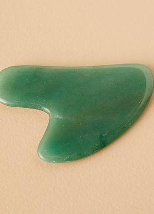 Скребок гуаша из авантюрина, нефитовый скребок