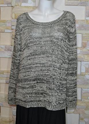 Оригинальный джемпер с ажурной спинкой на укр. р-р 48-50