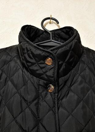 Ostin красивое пальто чёрное тёплое демисезонное стёганое женское брендовое4 фото