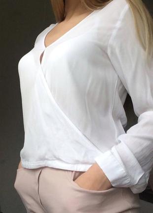 Рубашка блуза , белоснежная6 фото