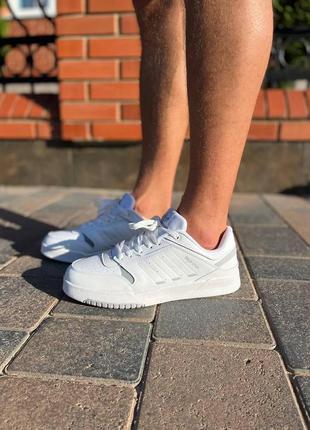 Женские кроссовки adidas drop step low white / smb8 фото