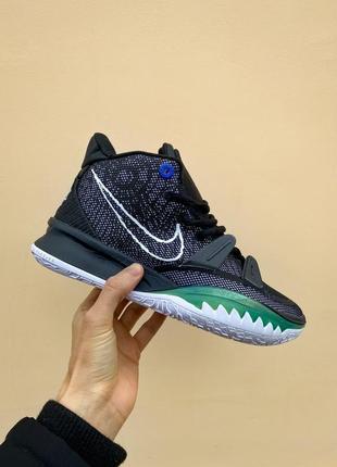 Стильні лімітовані чоловічі кросівки nike kyrie 7 brooklyn black чорні