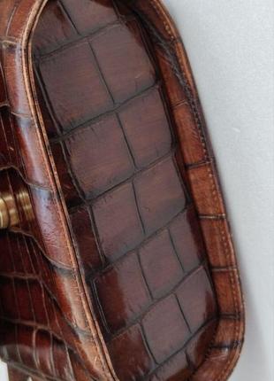 Шкіряна вінтажна  сумочка gipel made in italy2 фото