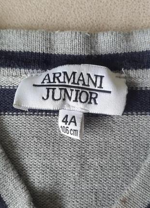 Пуловер armani junior для мальчика.5 фото