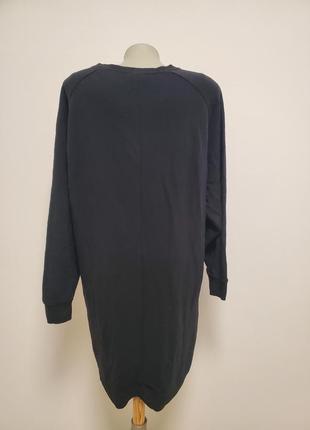 Шикарное брендовое коттоновое трикотажное теплое платье туника5 фото