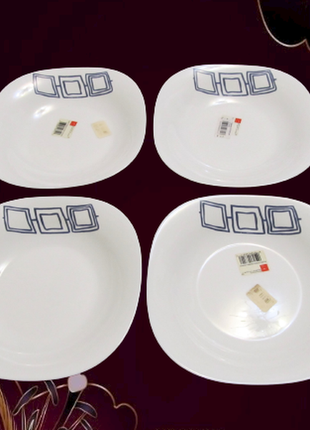 Bormioli rocco parma тарелка глубокая 23х23 см набором