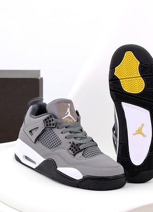 Кроссовки nike air jordan 4 grey 5