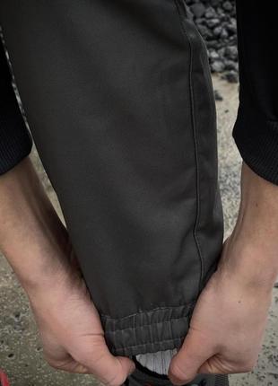 Штани карго на флісі з кишенями сірі2 фото