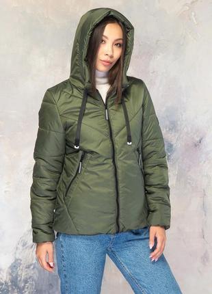 Куртка жіноча демісезонна 65/р.42-56/хакі