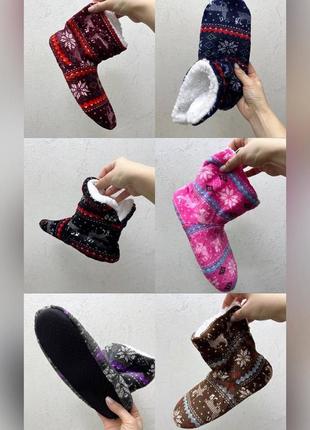 Красивые и практичные 3d носки с антискользящей подошвой на холодную пору