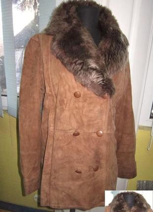 Большая натуральная женская дублёнка creation rinel. paris. франция. лот 383