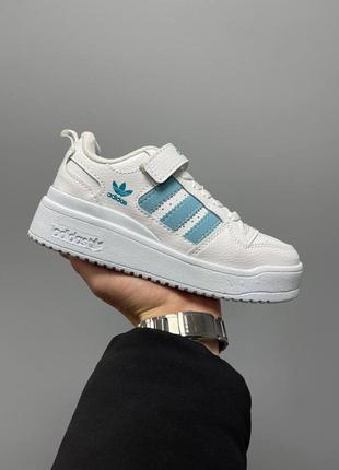 Кроссовки adidas forum low «white blue’