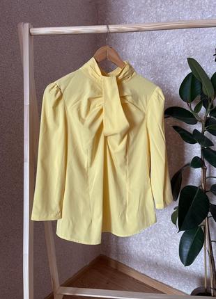 Яркая блуза из вискозы 💛1 фото