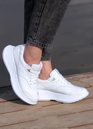 Женские кожаные кроссовки от производителя ptaha_shoes