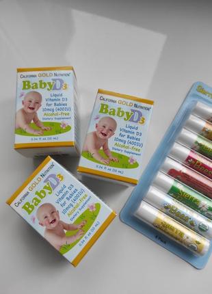Витамин д 3 масляная основа для детей iherb органический бальзам для губ california gold nutrition