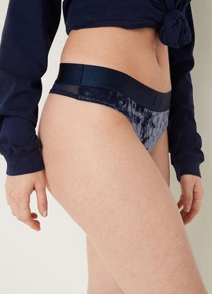 Оксамитові трусики victoria's secret pink оригінал
