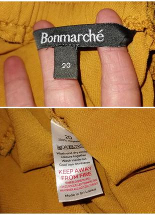 Штани на гумці bonmarche з поясом батал великого розміру прямі штани укорочені7 фото