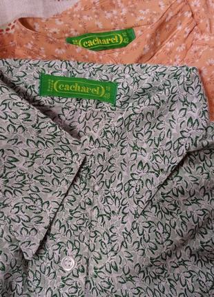 Cacharel ❤️ сорочка вінтаж 80 х, франція. блуза жіноча вінтажна