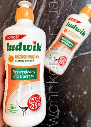 Средство для мытья посуды ludwik (людвик) персик 450 мл5 фото
