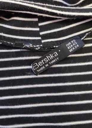 Туника с чокером bershka,туника в полосочку bershka,туника трапецыя в полосочку4 фото