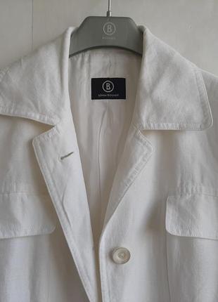 Оригінал bogner льон білий плащ плаття trench coat5 фото