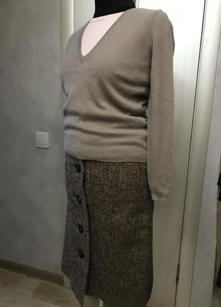 Пуловер бежевий размерxs-s пог-46 длина рукава-59 длина пуловера-604 фото