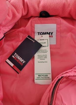 Теплая зимняя куртка, пуховик, tommy hilfiger jeans, original, xs4 фото