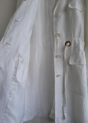 Оригінал bogner льон білий плащ плаття trench coat8 фото