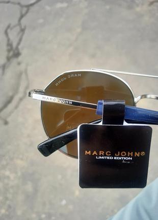 Фірмові дзеркальні круглі окуляри marc john polarized4 фото