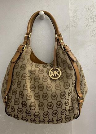 Сумка michael kors bedford logo jacquard,оригінал1 фото