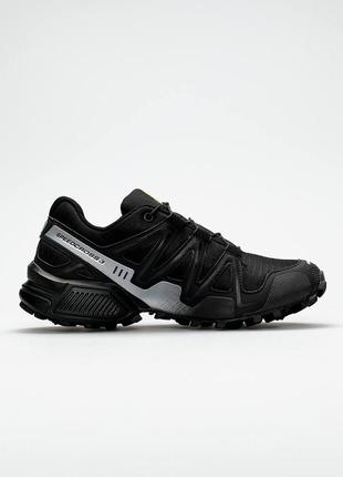Мужские кроссовки salomon speedcross 3 black grey 4 расцветки5 фото