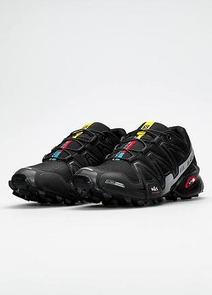 Мужские кроссовки salomon speedcross 3 black grey 4 расцветки4 фото