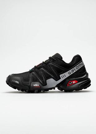 Мужские кроссовки blancas salomon speedcross 3 black grey 4 расцветки