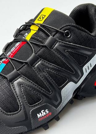 Мужские кроссовки salomon speedcross 3 black grey 4 расцветки7 фото