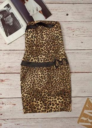 Сукня в принт леопард1 фото