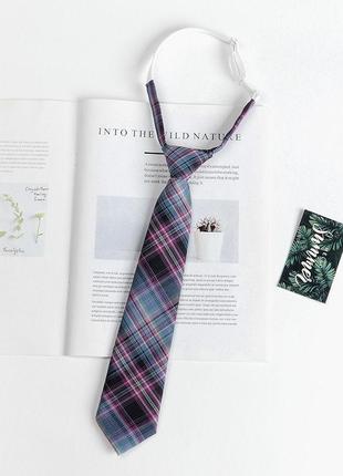 Краватка у корейському стилі фіолетова1 фото