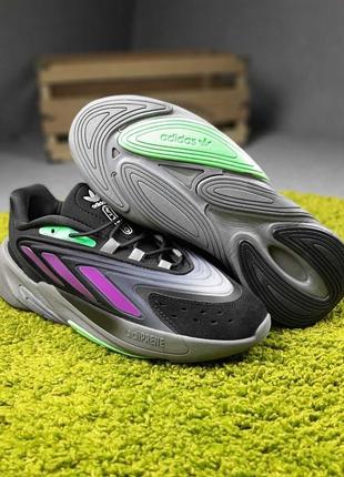 Кроссовки adidas ozelia black/violet2 фото