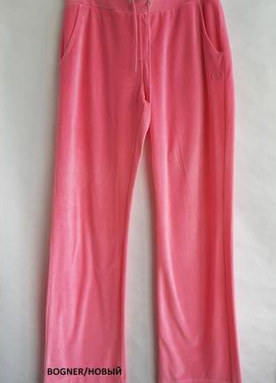 Оригинал juicy bogner светло розовые велюровые спортивные штаны новые хлопок alo yoga4 фото