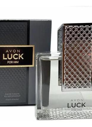 Туалетна вода avon luck для нього (75мл)3 фото