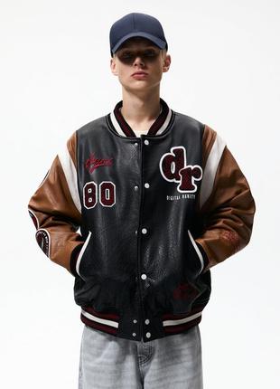 Дуже крутий бомбер zara зі шкіри буйвола