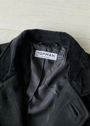 Пальто topman шерсть 57%6 фото