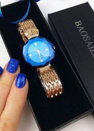 Популярные женские часы baosaili ( баосаили) синие2 фото