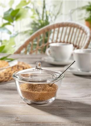 Икеа vinterticka, дозатор сахара, прозрачное стекло