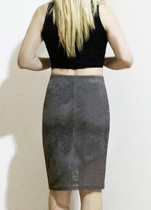 M юбка облегающая карандаш миди по колено3 фото