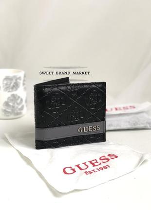 Гаманець чоловічий guess чорний / кошелек мужской