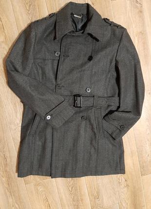 Шерстяное пальто полупальто размер м
