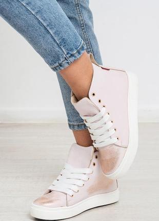 Стильні високі шкіряні кеди в наявності та під відшив демі / зима 💙💛🏆